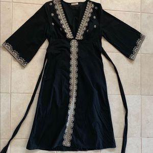 Black cotton dress